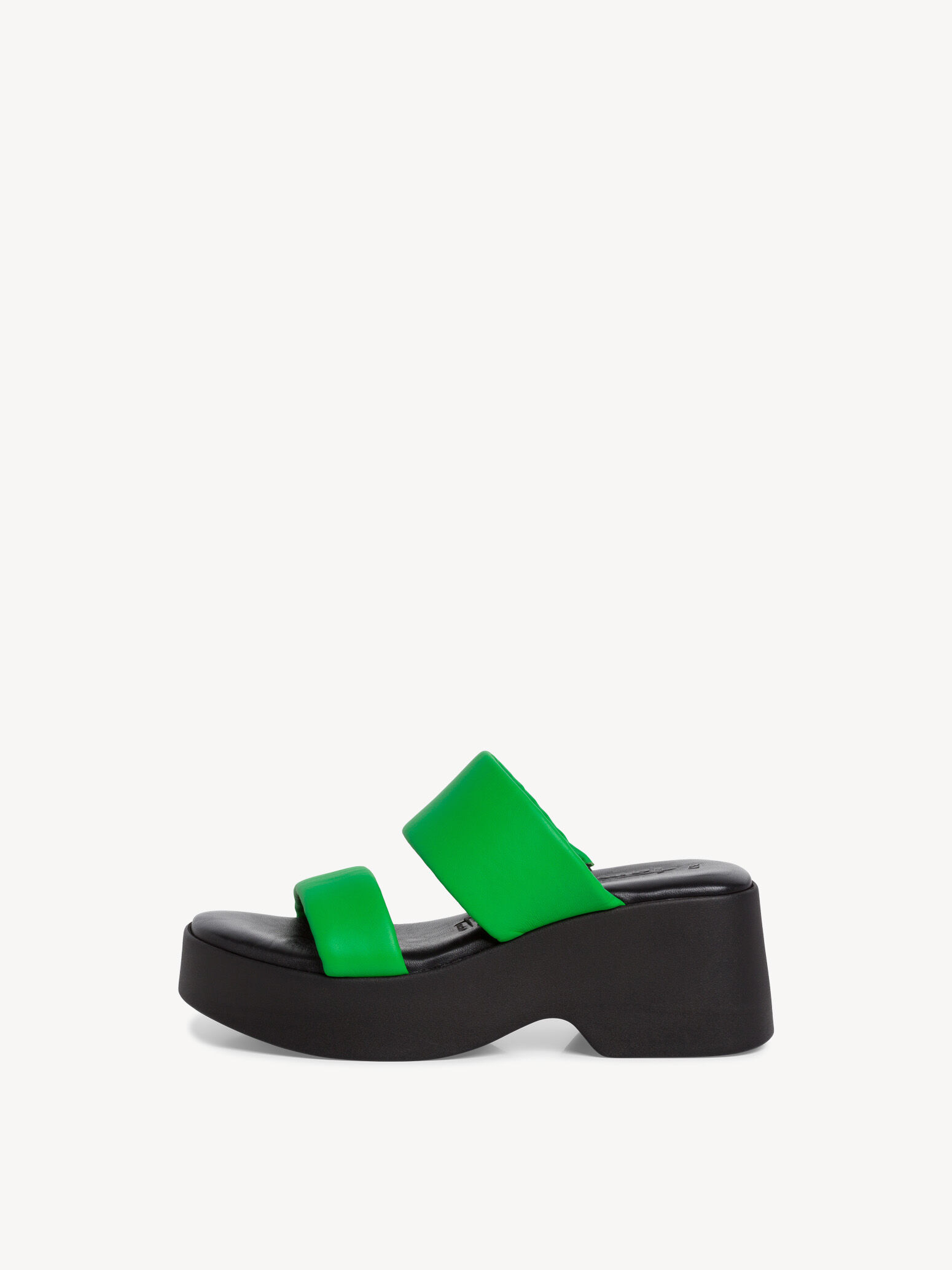 Mule en cuir - vert