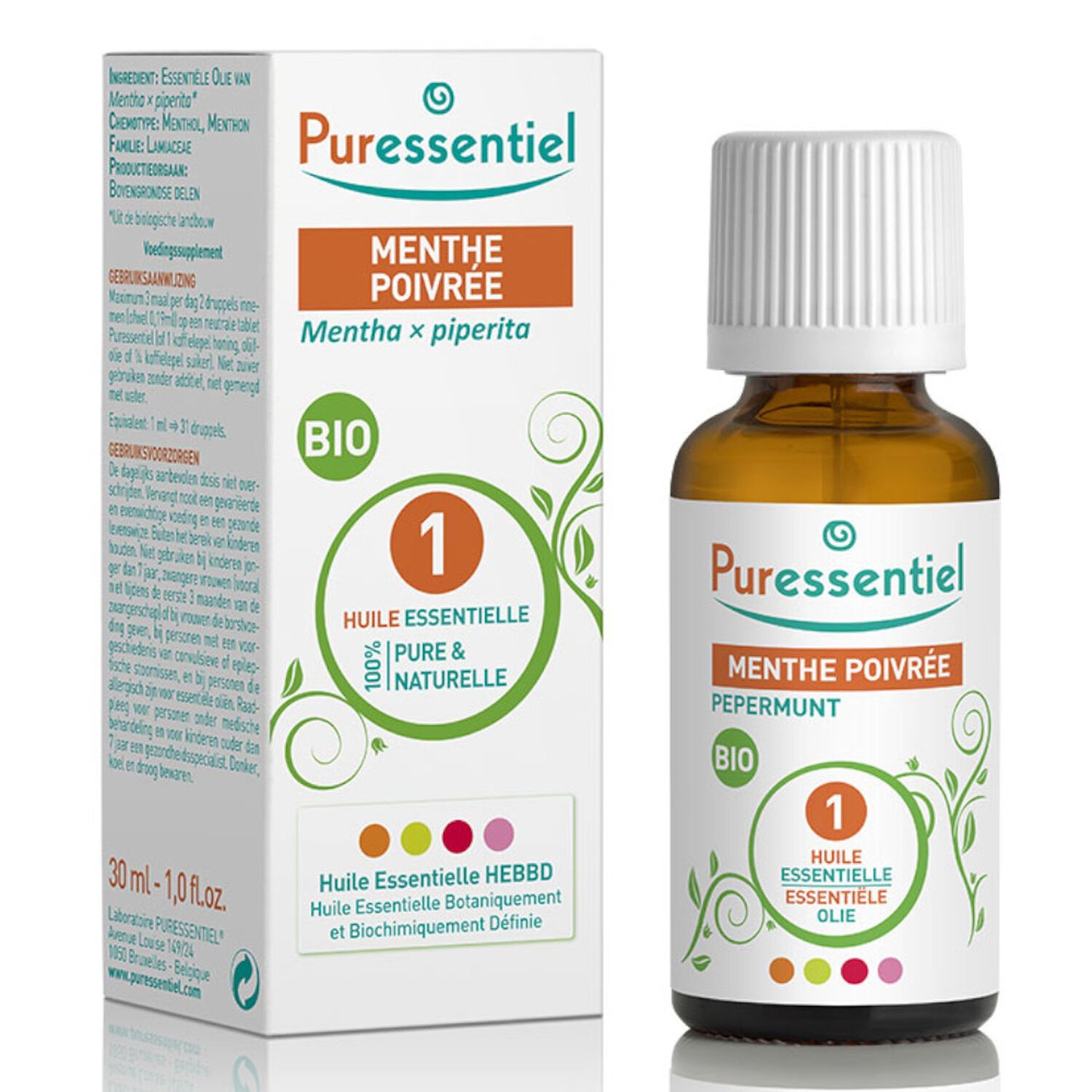 Puressentiel Huile Essentielle Menthe Poivrée Bio 30ml