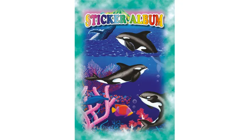 PAP-ART Stickeralbum A5 Delfine sortiert