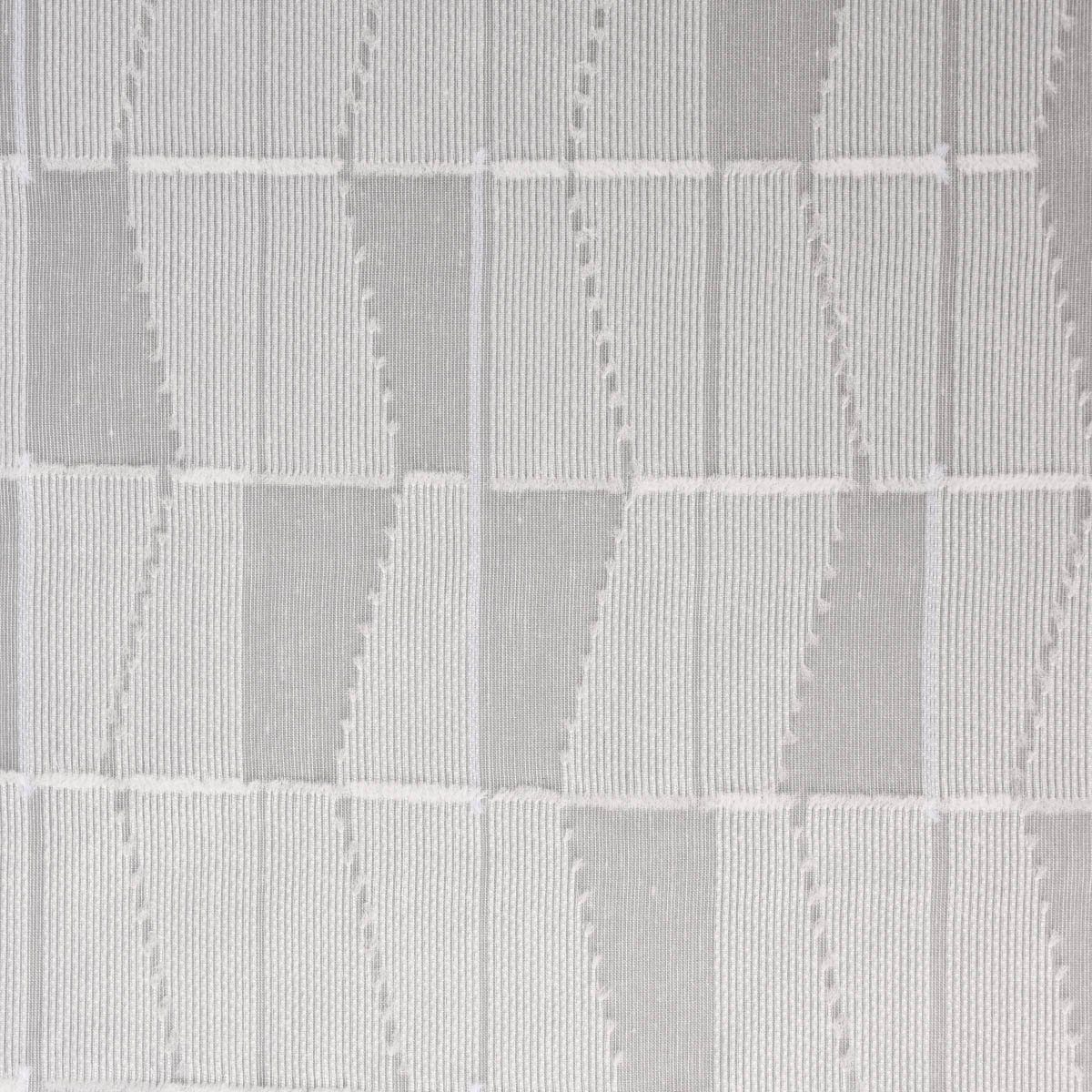 Meterware Rasch Textil Stores Scherli Rechtecke abstrakt weiß 300cm, halbtransparent, Kunstfaser, überbreit