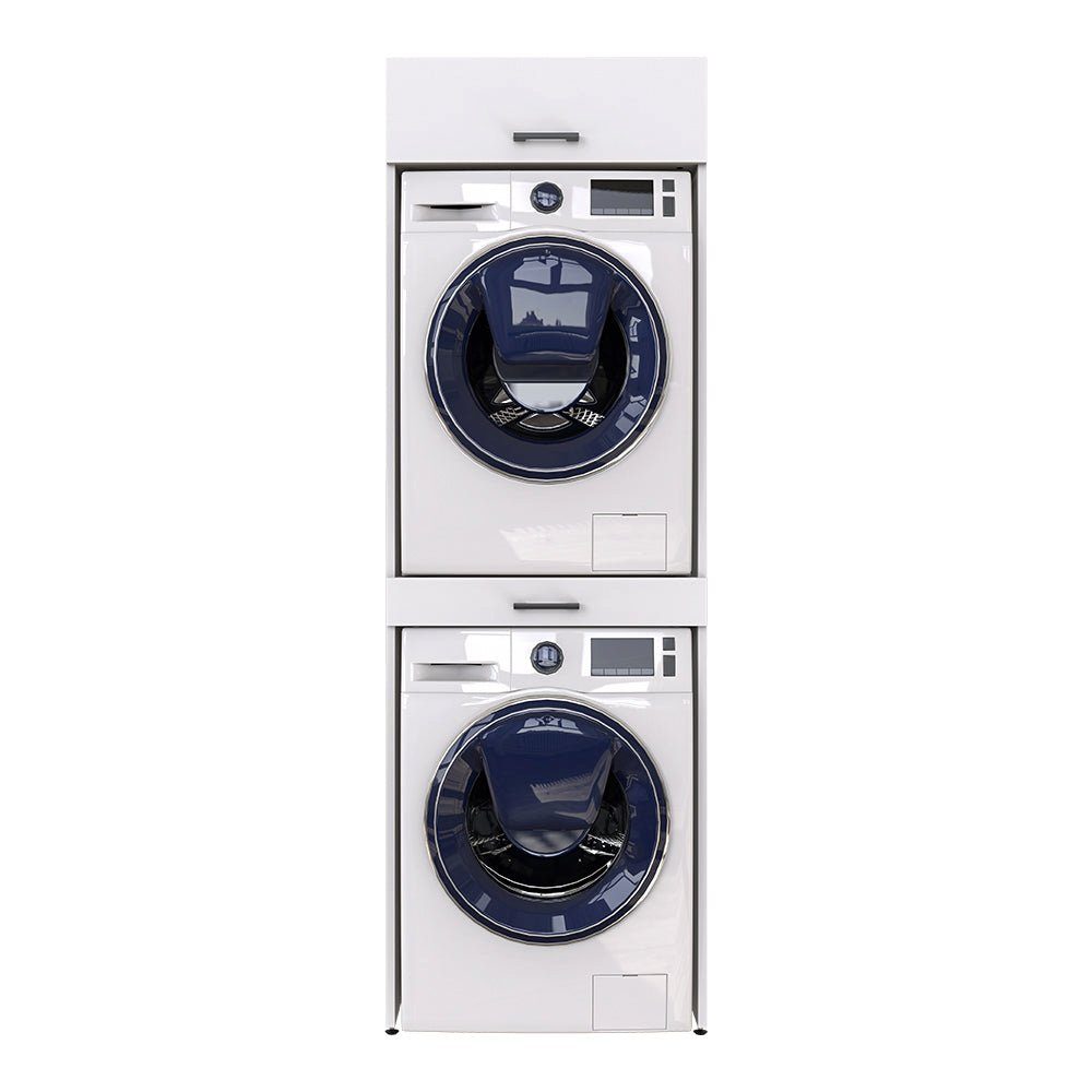 Roomart Waschmaschinenumbauschrank (Waschmaschinenschrank für Trockner und Waschmaschine Überbauschrank)