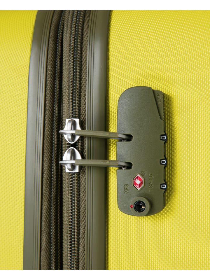 Hauptstadtkoffer Spree - Großer Koffer erweiterbar XL Trolley Aufgabegepäck, TSA, in Lemon günstig kaufen L