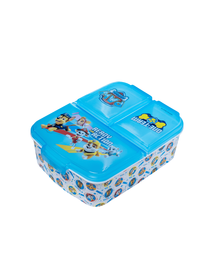 Paw Patrol Kinder Premium Brotdose Lunchbox mit 3 Fächern One Team in Weiß günstig kaufen onesize