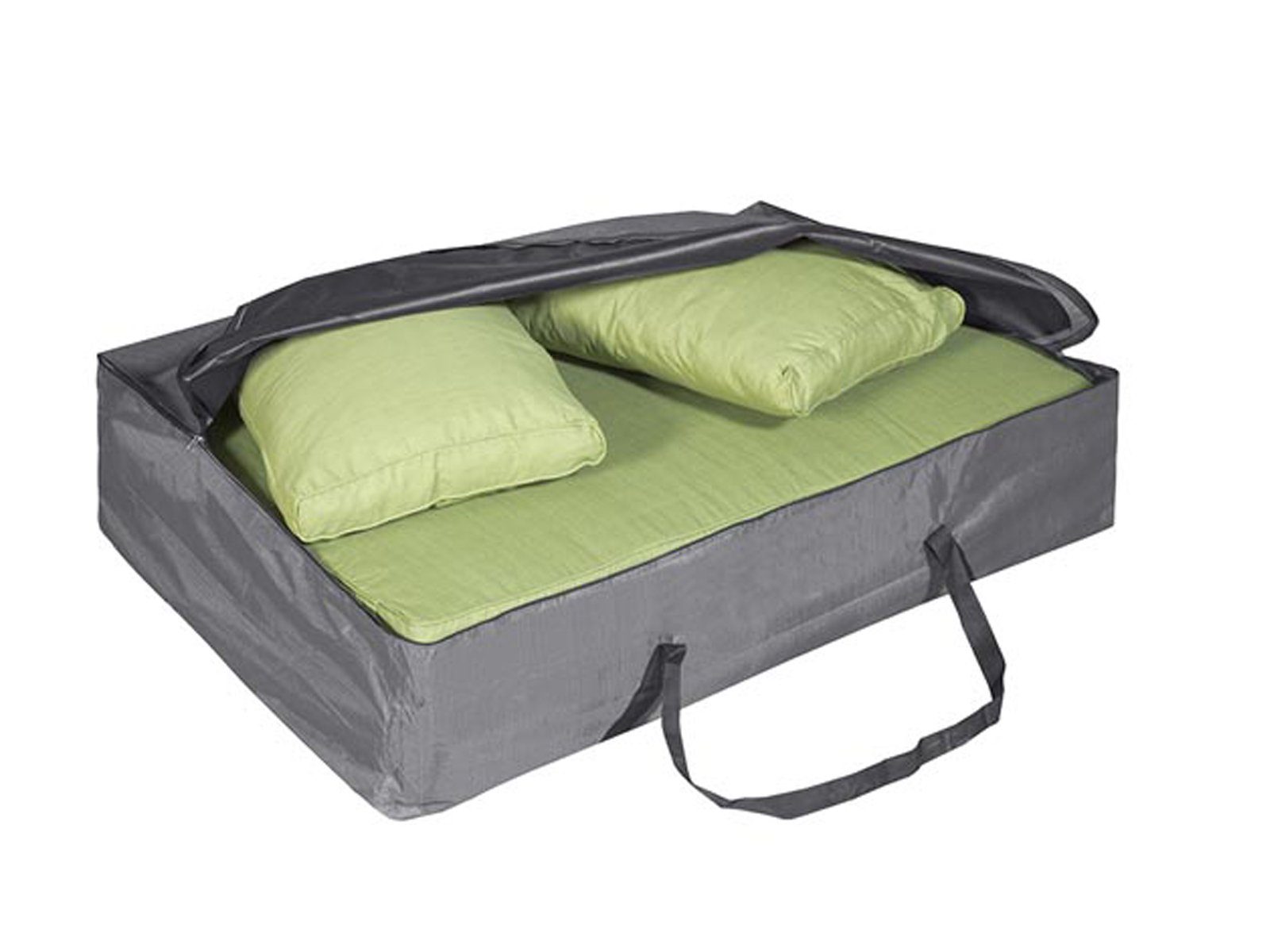 PEREL Auflagenbox, Schutz-Hülle Auflagen-Tasche Paletten-Polster Lounge-Kissen 125x85cm