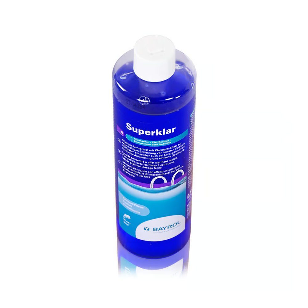 Bayrol Poolpflege BAYROL Superklar 0,5 l, (praktischen Verschluss, für alle Filterarten), für alle Filterarten.