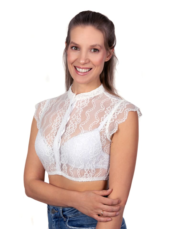 Edelnice Dirndbluse Luisa in weiß günstig kaufen