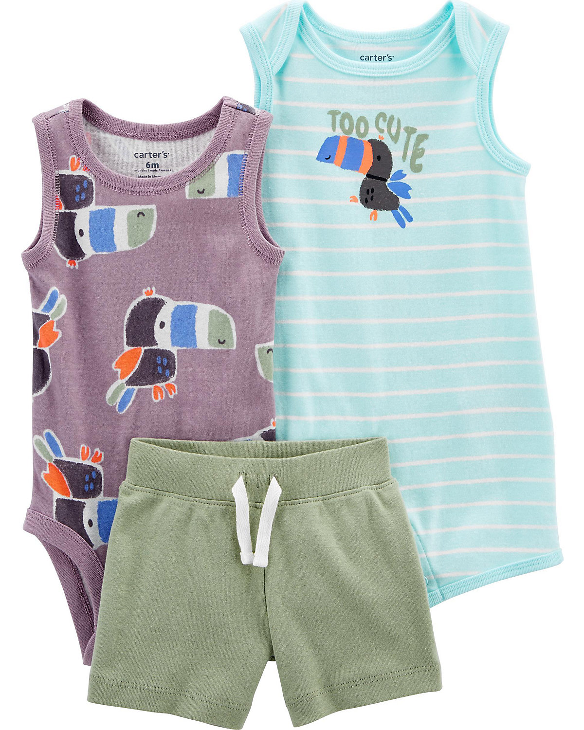 Set Body + Shorts + Overall für Jungen
