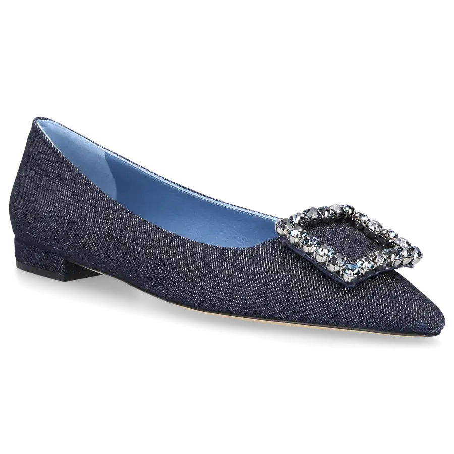 Roberto Festa - Ballerinas DIAMOND Denim - blau