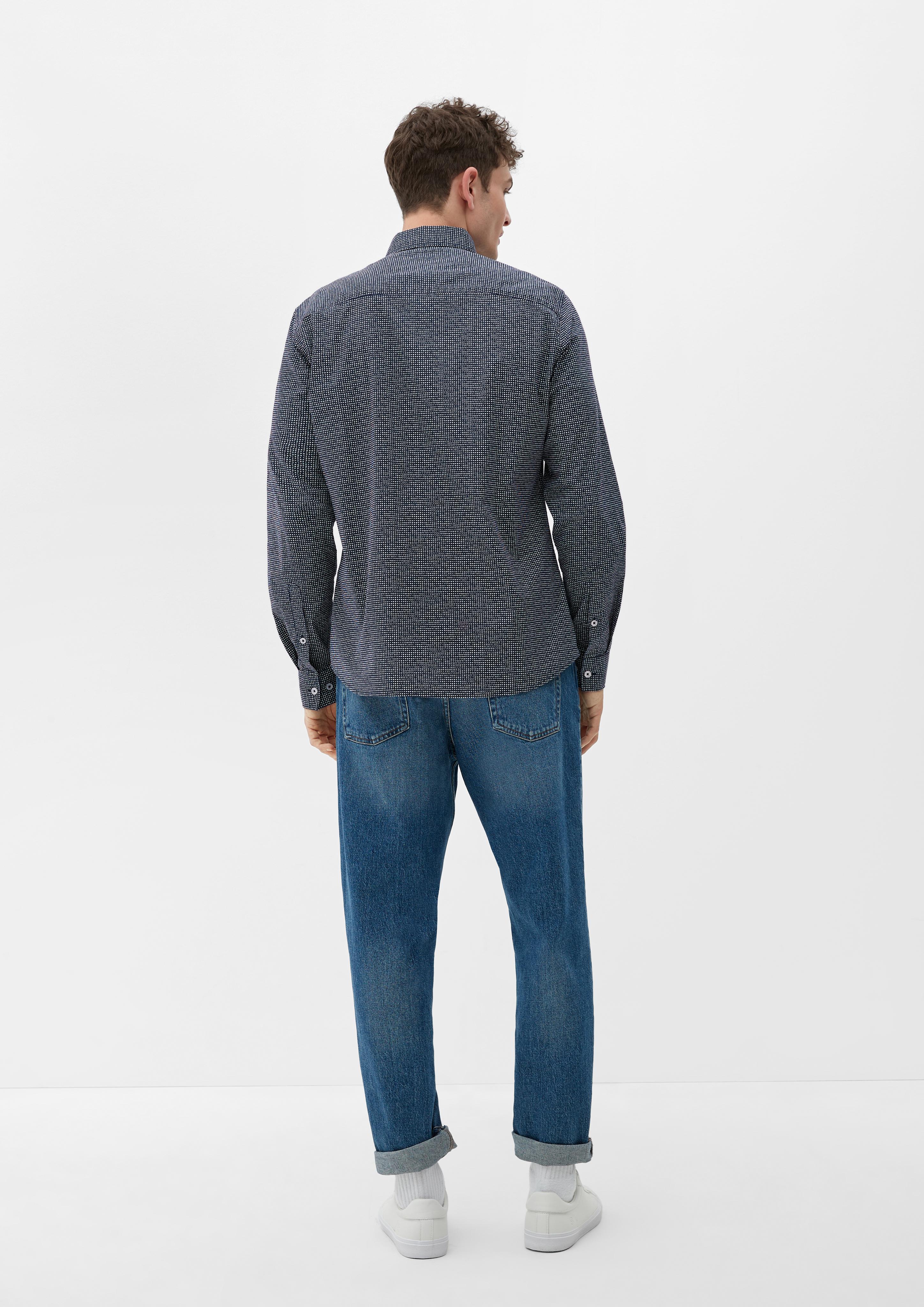 Slim: Hemd mit Allover-Print  2127455-59A3