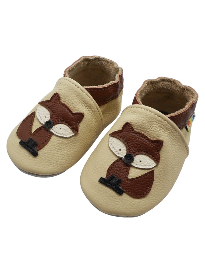 Yalion Leder-Krabbelschuhe 