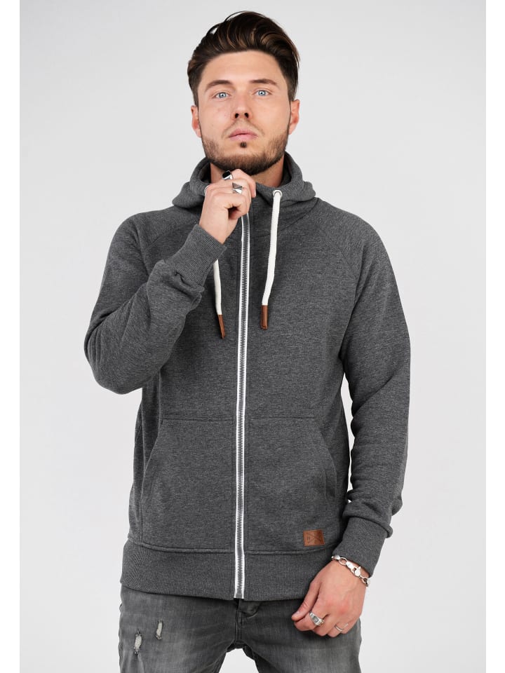SOULSTAR Sweatjacke - MSWMODESTO Hoodie Weicher Kapuzenpullover Sweatshirt in Dunkelgrau günstig kaufen