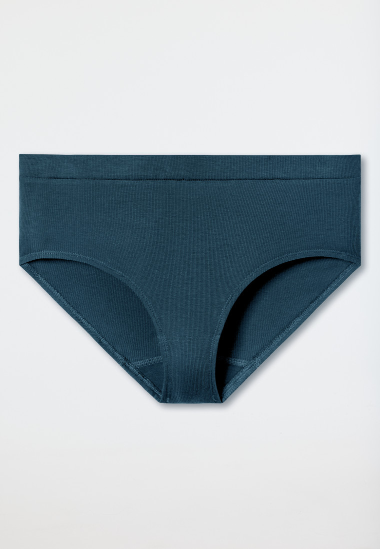 Panty Doppelripp Organic Cotton jeansblau - Pure Rib
