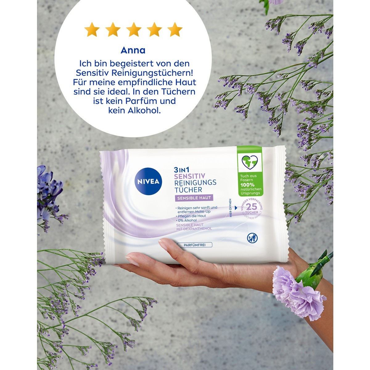 Sensitiv Reinigungstücher 3in1