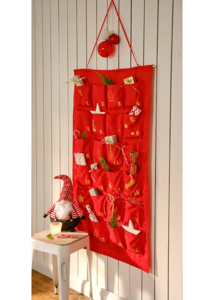 Adventskalender mit großen Taschen