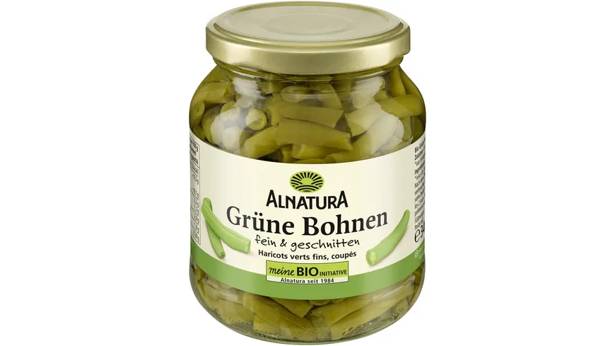 Alnatura Bio Grüne Bohnen fein, geschnitten 185 g