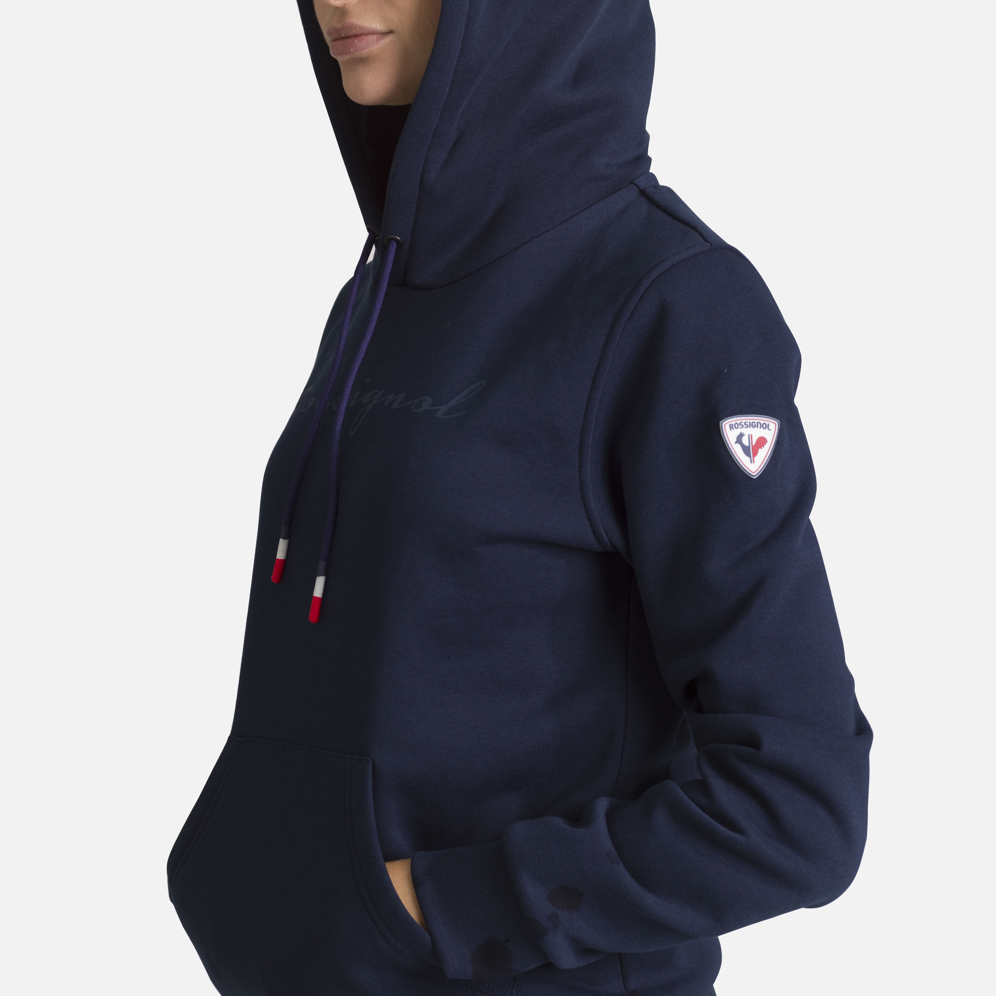 Sweat en coton à capuche Logo Femme