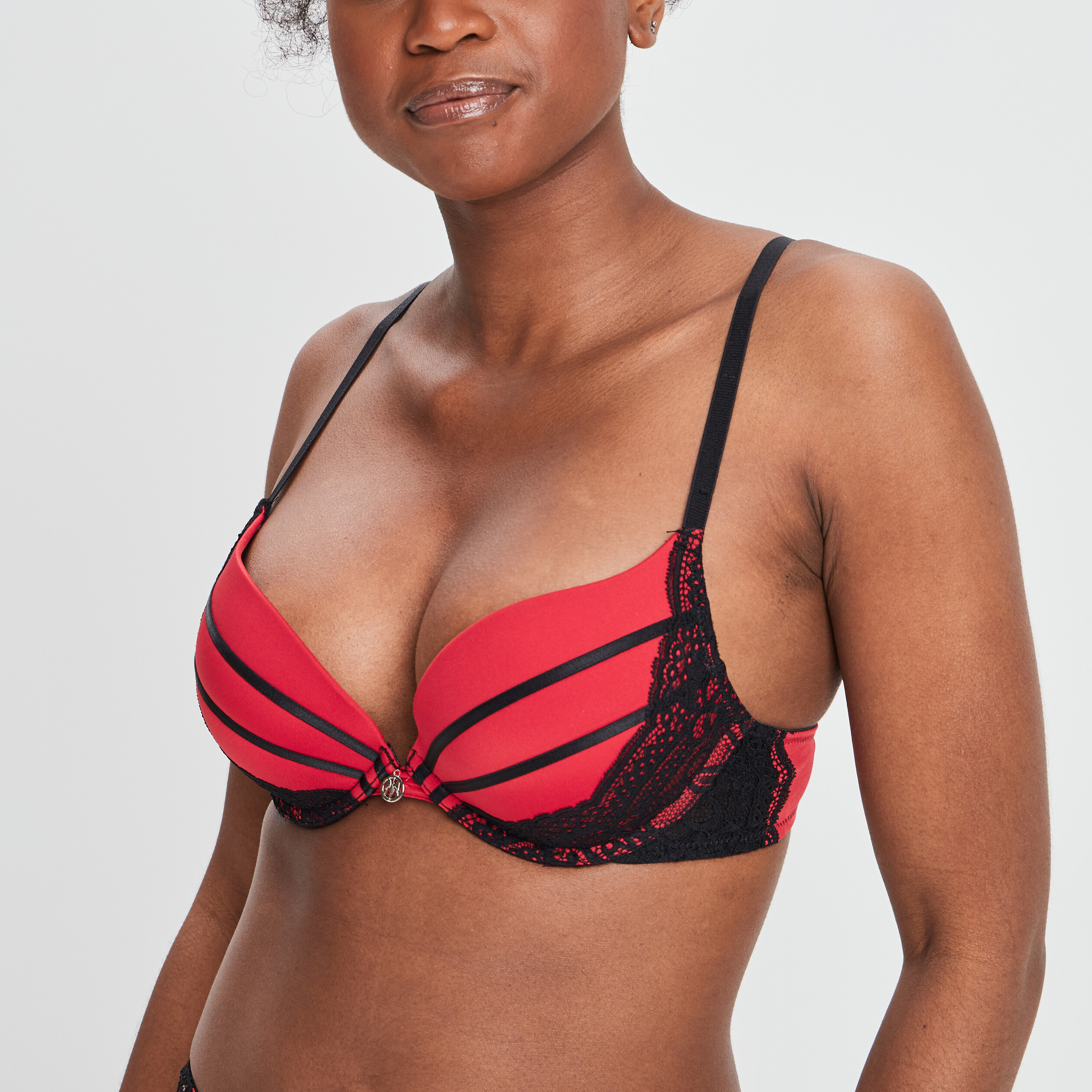 Soutien-gorge maxi push-up rouge femme | La Halle