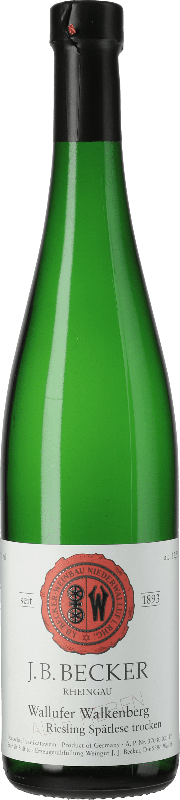 J. B. Becker: Riesling Wallufer Walkenberg Spätlese Alte Reben 2020