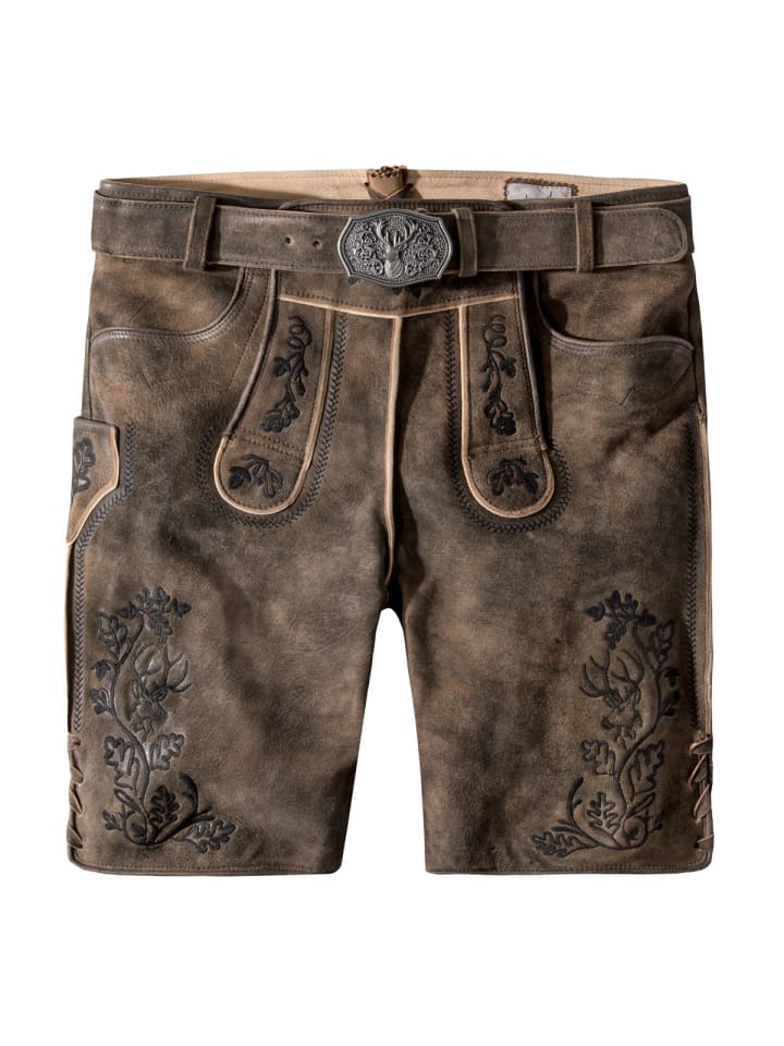 Stockerpoint Lederhose Edgar in dunkelbraun günstig kaufen