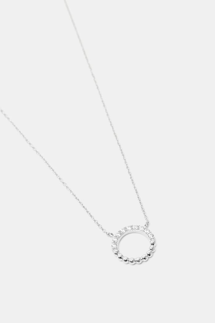Halskette mit Kugelanhänger, Sterling Silber