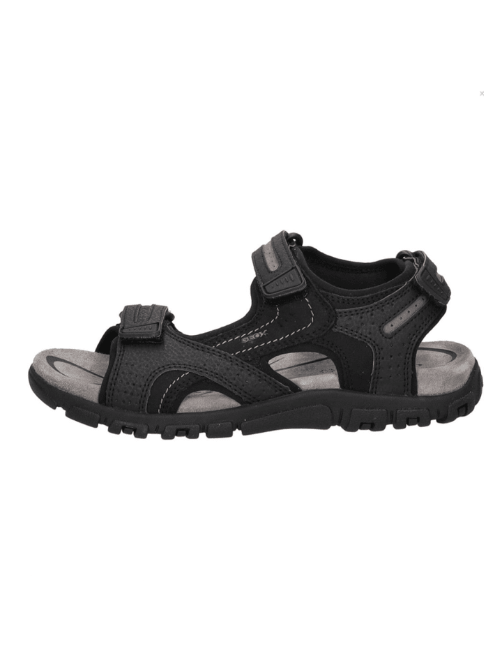 Geox Klassische Sandale U S.STRADA D-NBK SYNT.LEA in schwarz günstig kaufen