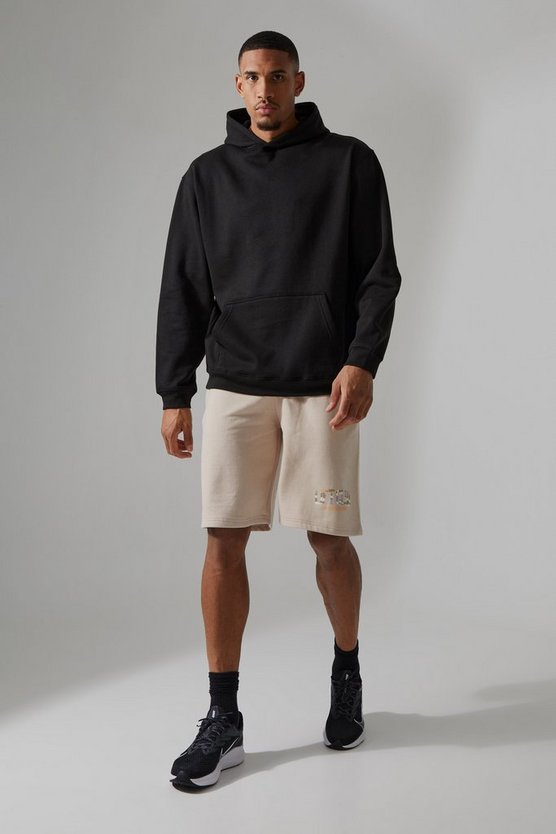 Tall Active Oversize Camouflage Shorts-Set