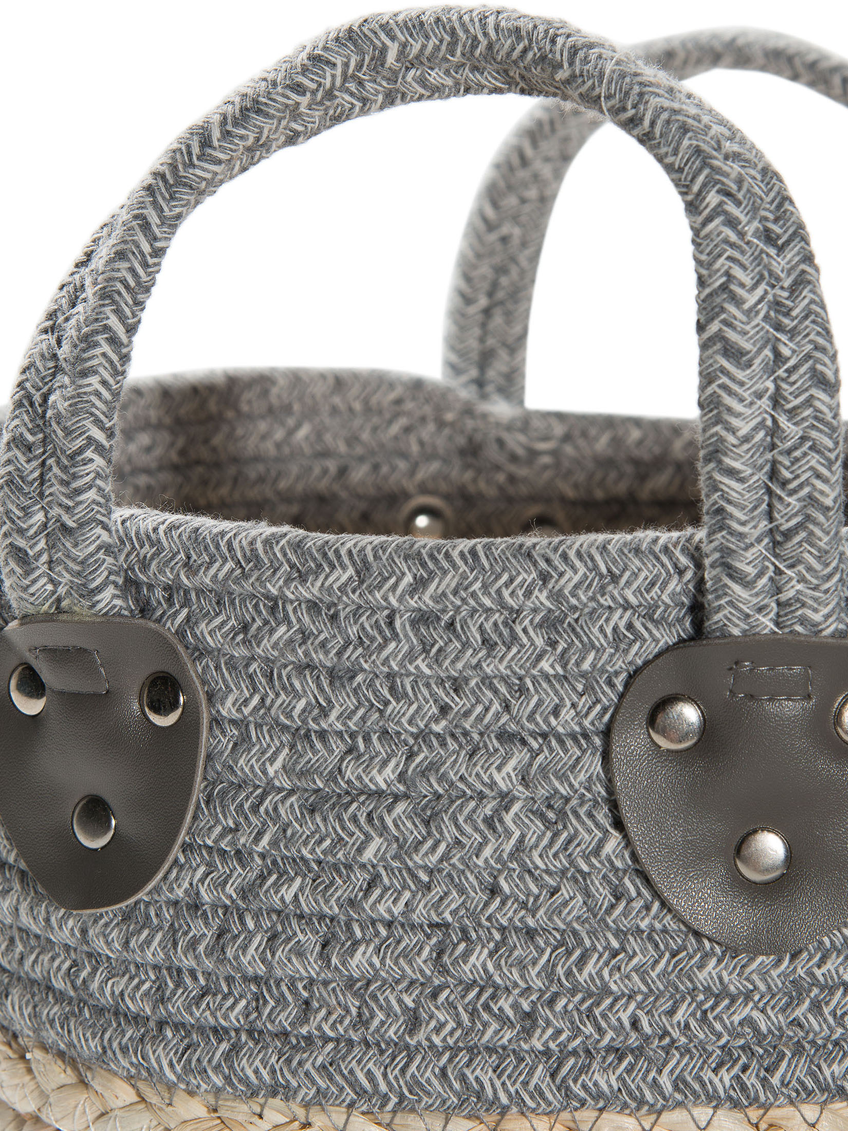 Basket Henry Korb, Grau/Natur