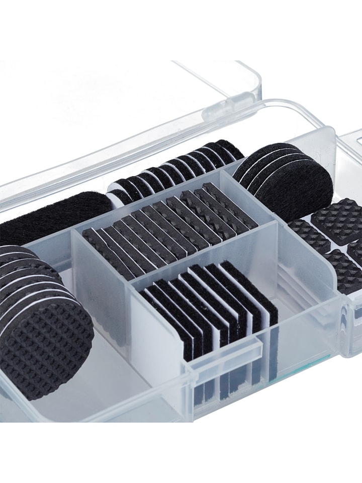 relaxdays 136 x Möbelgleiter in Schwarz günstig kaufen onesize