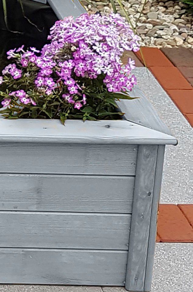 promadino Hochteich, BxTxH: 144x144x40 cm, 550 l, (Set), mit Teichpumpe