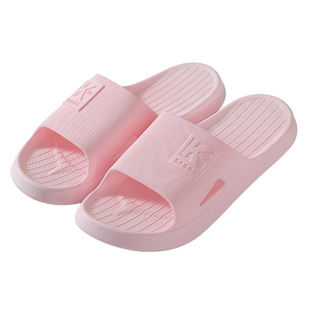 Geistesblitz Herren/Damen Badeschuhe Badesandale (Hausschuhe Slippers Sommer Slide, 1-tlg., Pantoletten Badelatschen Strand) Indoor/Outdoor rutschfest Baden