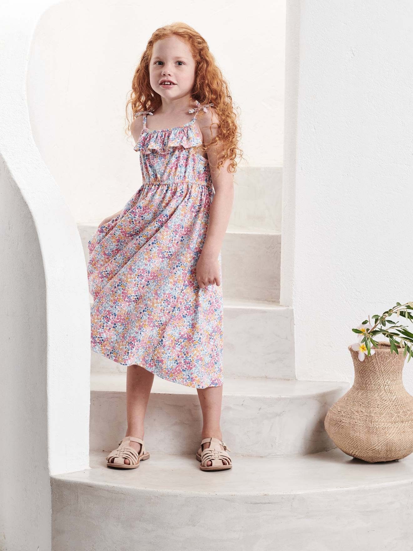 Vertbaudet Mädchen Trägerkleid Oeko-Tex - wollweiß
