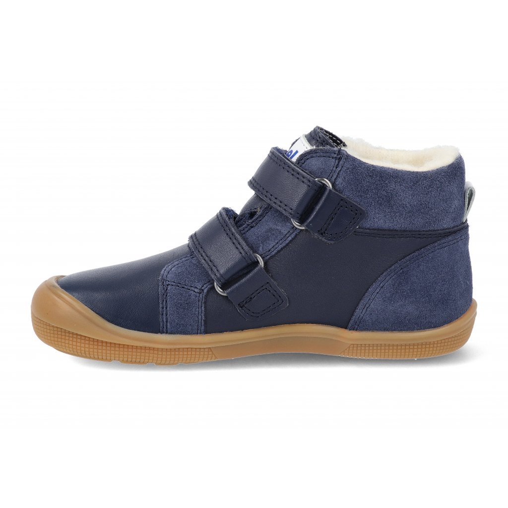 Koel4kids Ethan TEX Wool Blue 07T023.102 mit Wolle gefütterte Winterbarfußschuhe