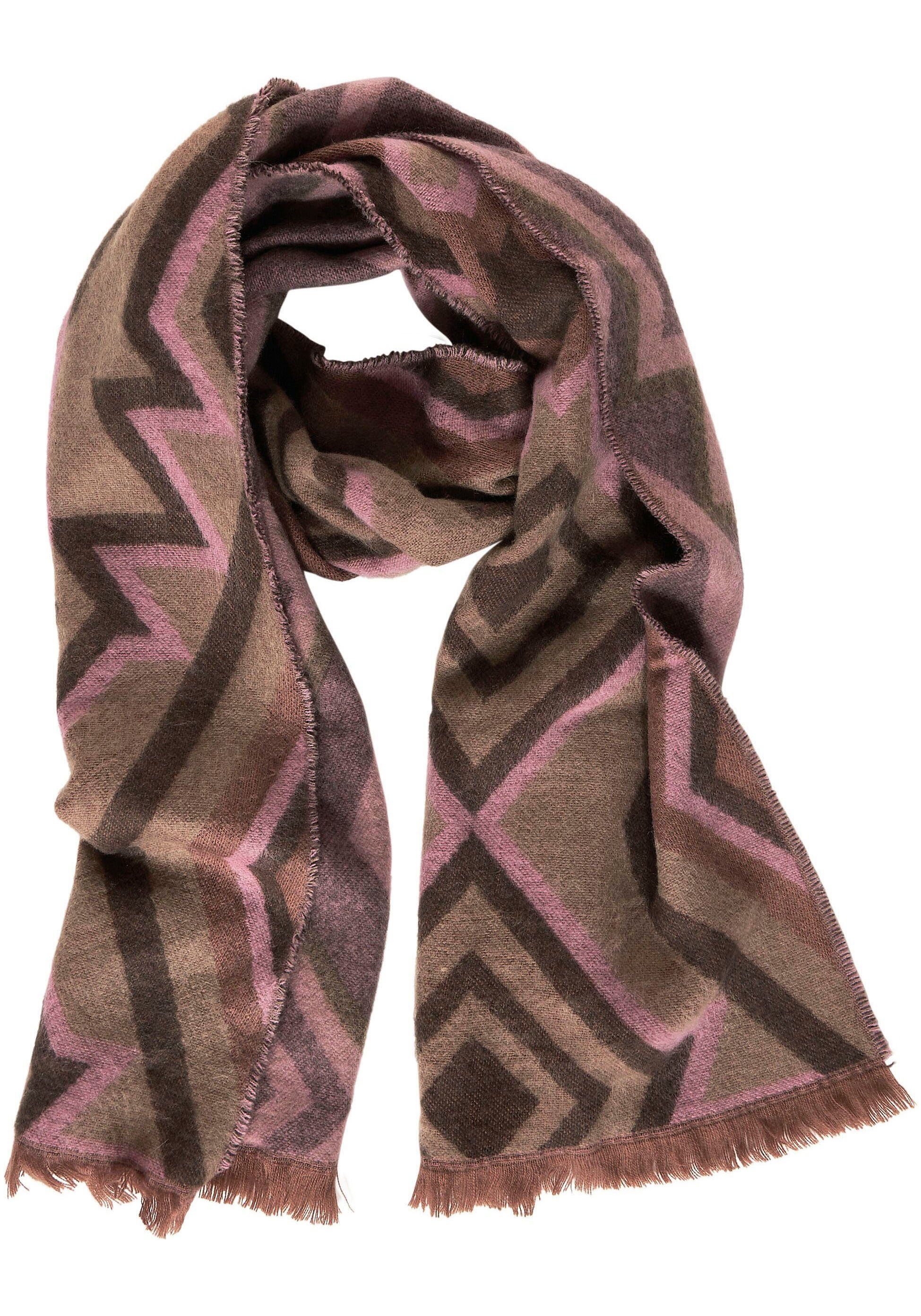 STREET ONE Schal, mit Ikat-Muster