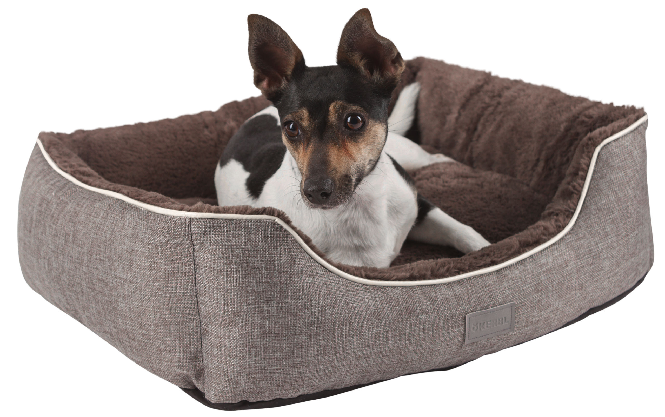 Kerbl Hundebetten Kerbl Pet Kuschelbett Samuel, Grau, 60x50x17cm grau L
