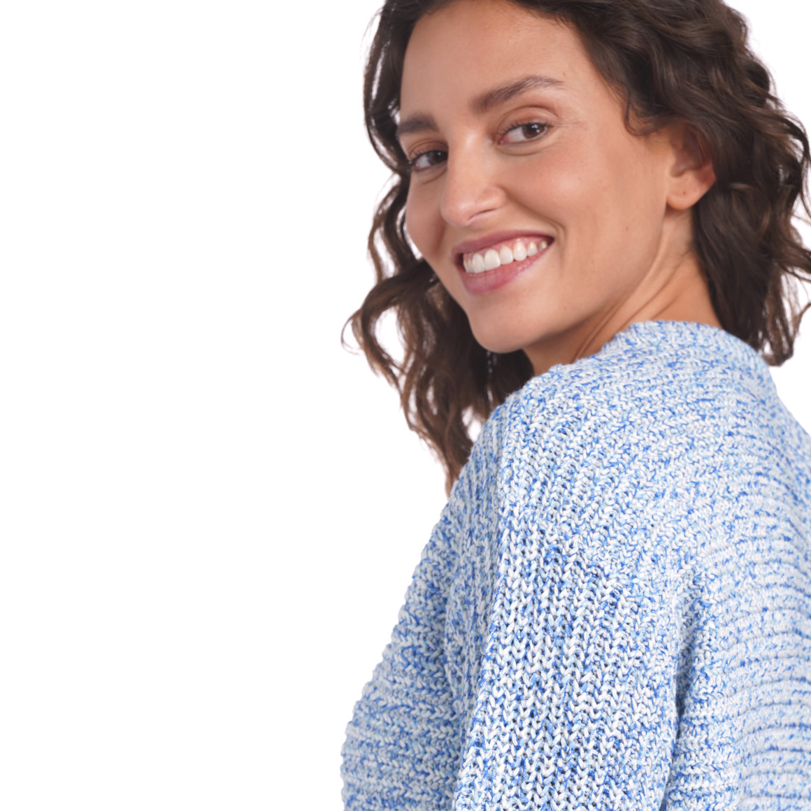 Damen Strickpullover mit Rundhalsausschnitt