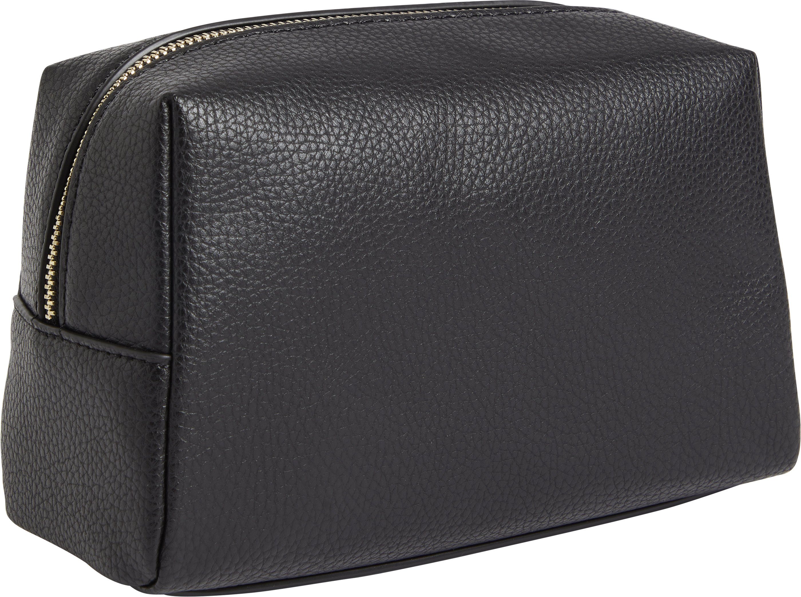 Calvin Klein Kosmetiktasche RE-LOCK COSMETIC POUCH PBL, mit goldfarbenen Details