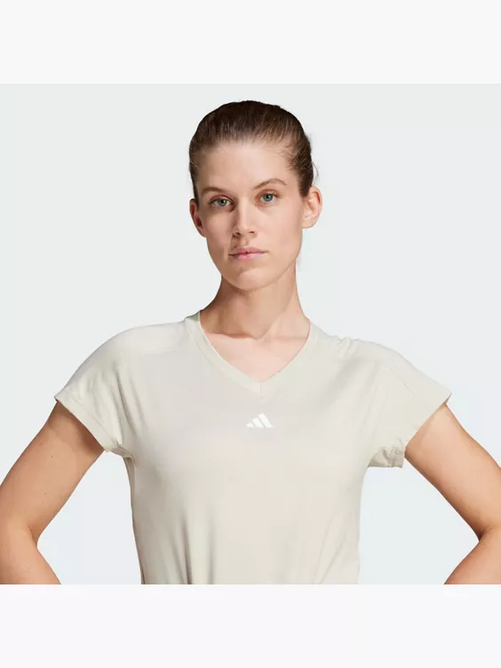 adidas AEROREADY Train Essentials Minimal Branding V-Neck T-Shirt