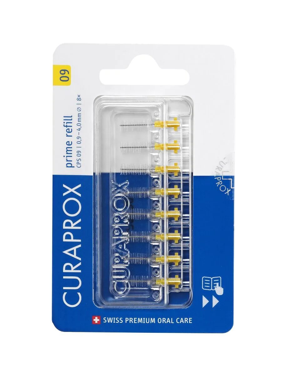 Curaprox CPS 09 Prime Refill - interdentalbørster 8 stk.
