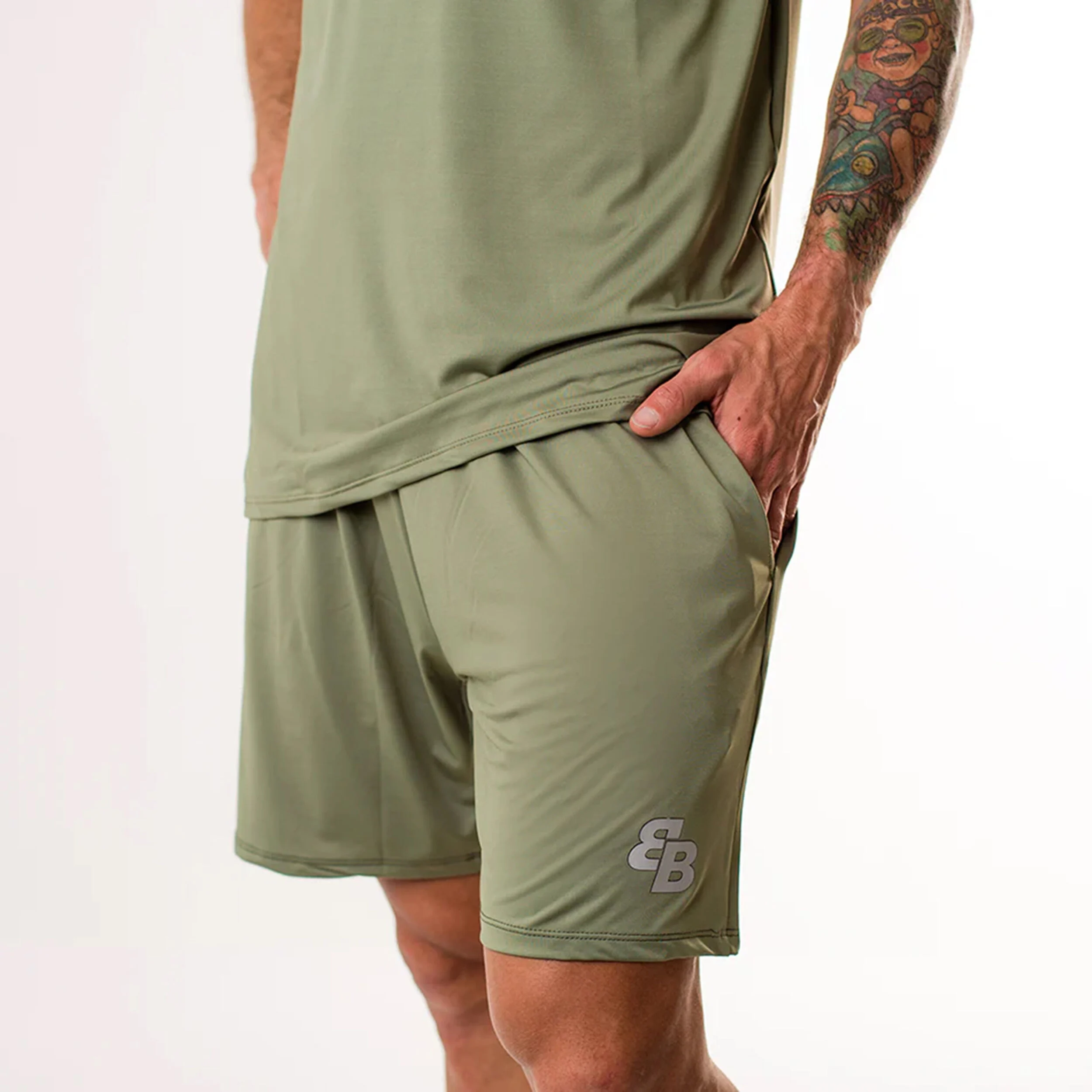 Olive Shorts Herren - Oliv