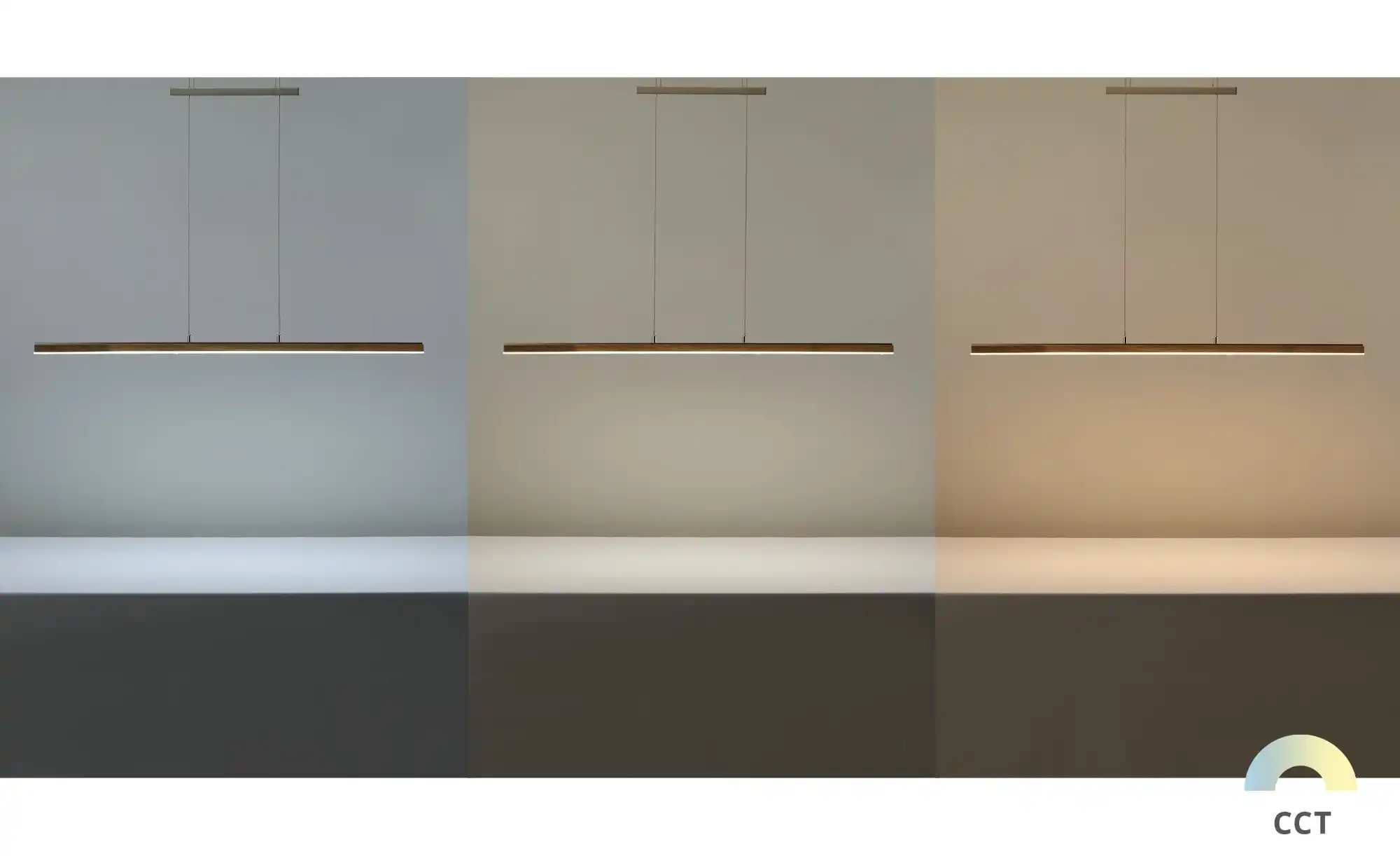 LED-Pendelleuchte, 1-flammig, Eiche natur