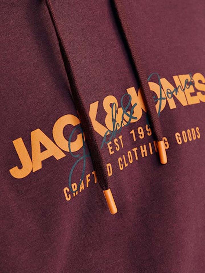 Jack & Jones Hoodie in Bordeaux günstig kaufen