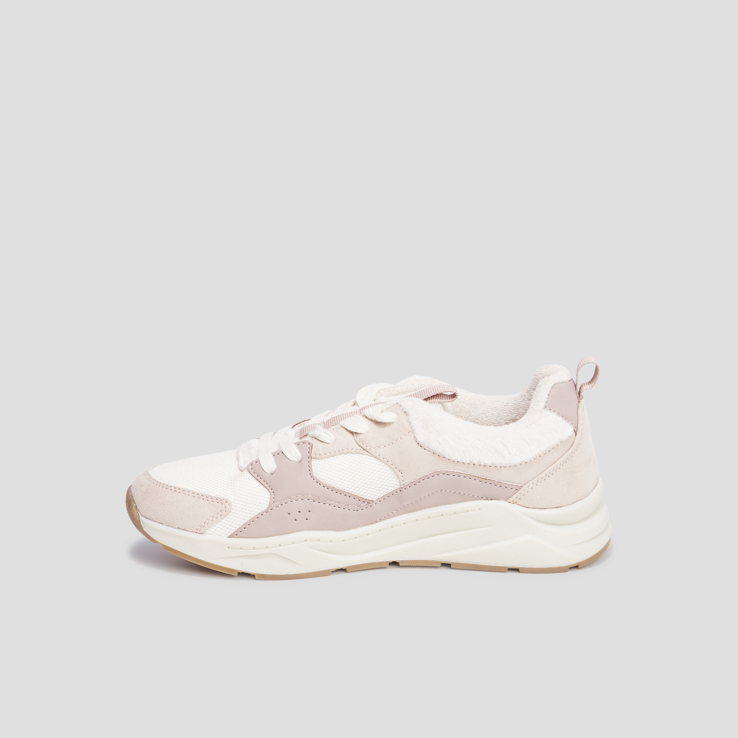 Baskets running fausse fourrure Creeks multicolore femme | La Halle