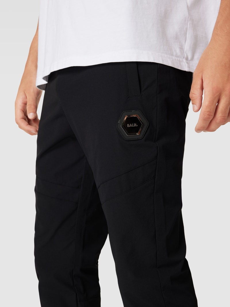 Sweatpants mit Eingrifftaschen Modell 'Luois' in schwarz