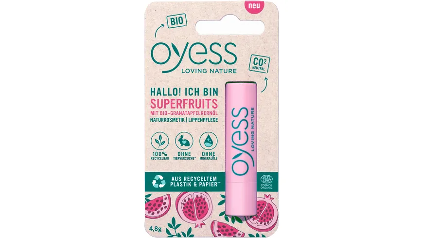 OYESS Lippenbalsamstift Superfruits 4.8 g
