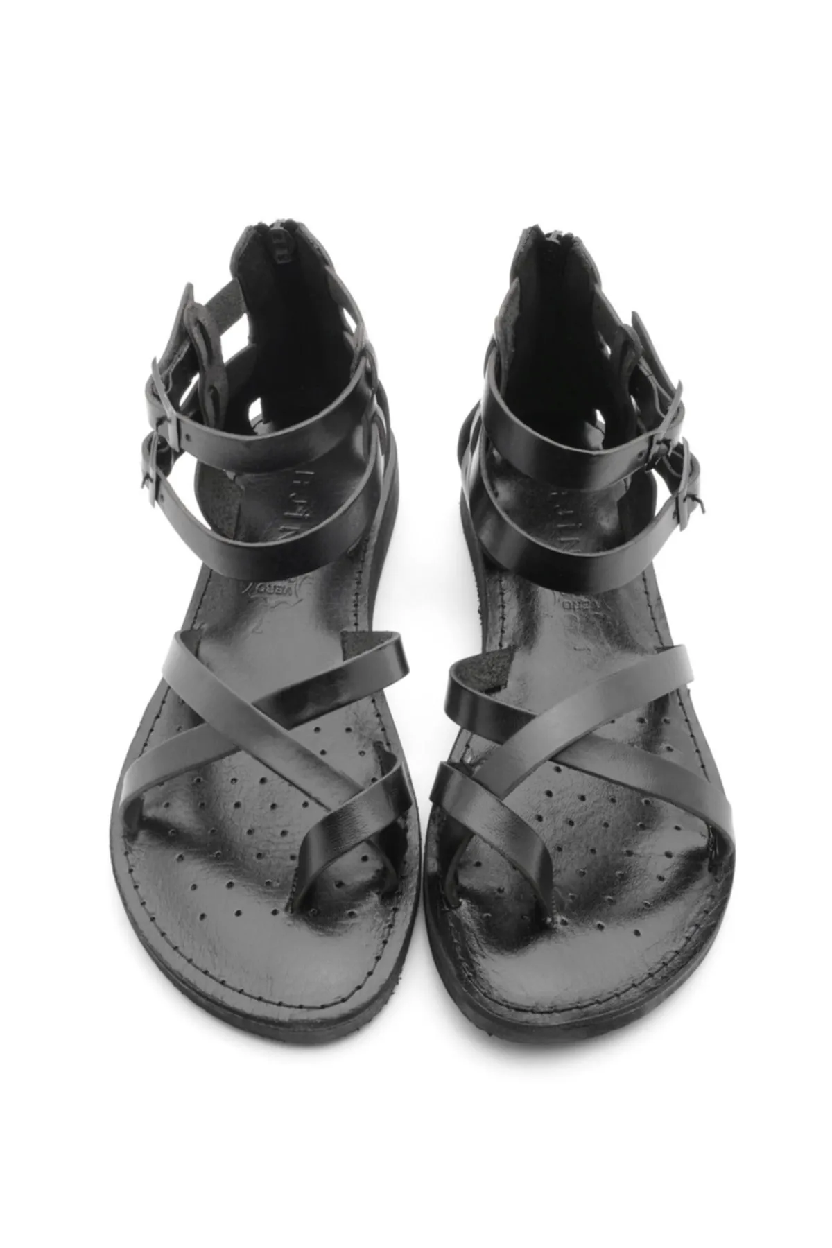 Marjin  Sandalette - Schwarz - Flacher Absatz