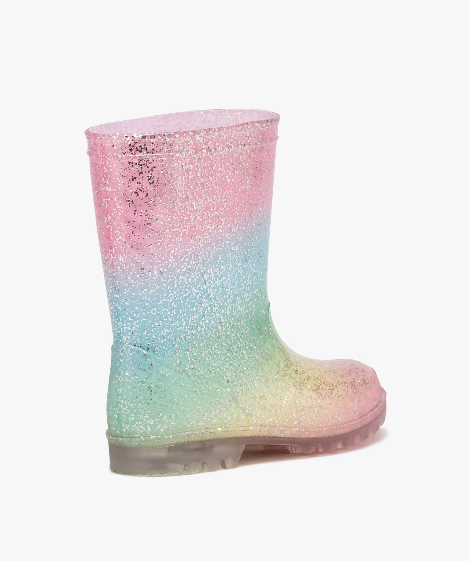Bottes de pluie fantaisie à paillettes multicolore | GEMO