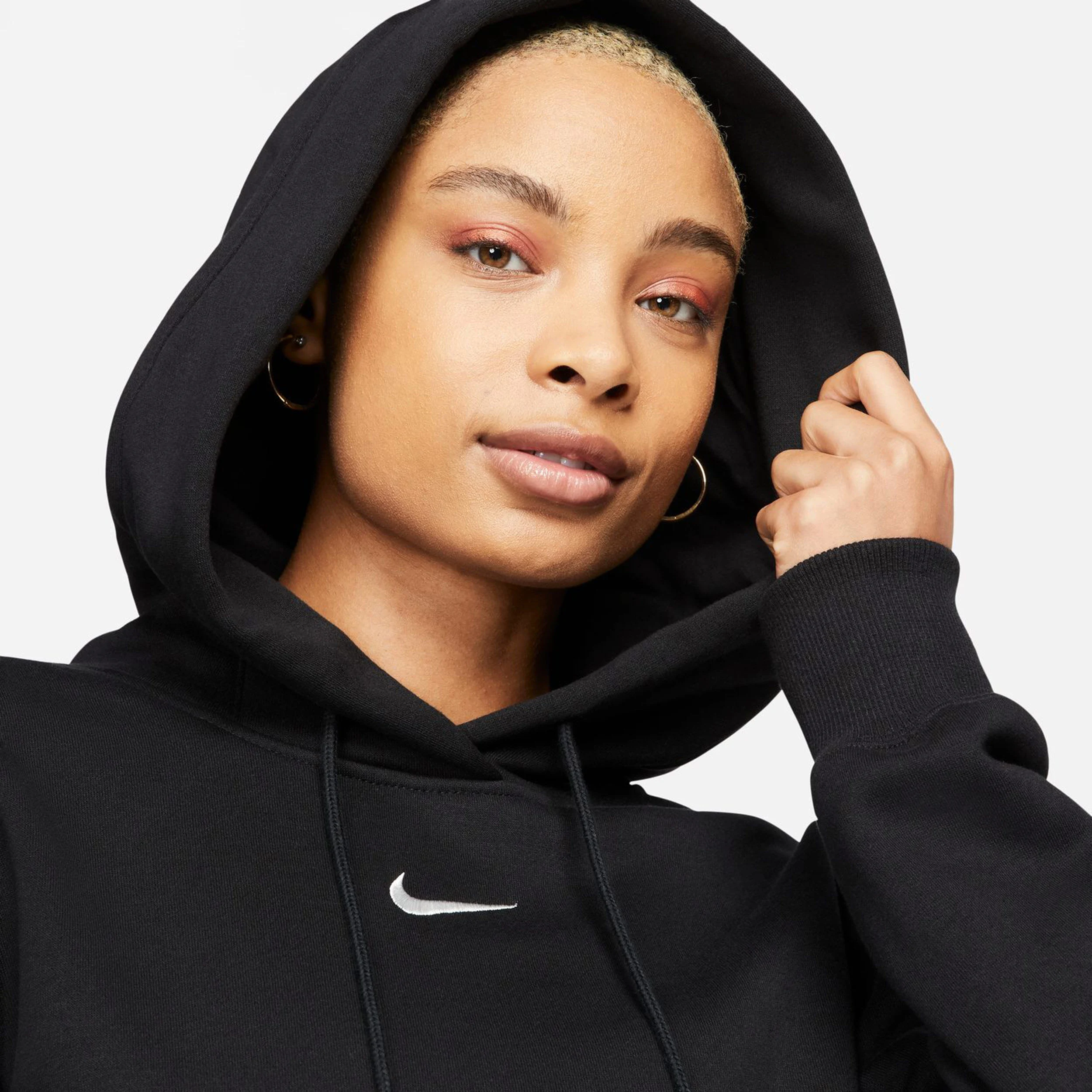 PHNX Fleece Standard Hoody Damen - Schwarz