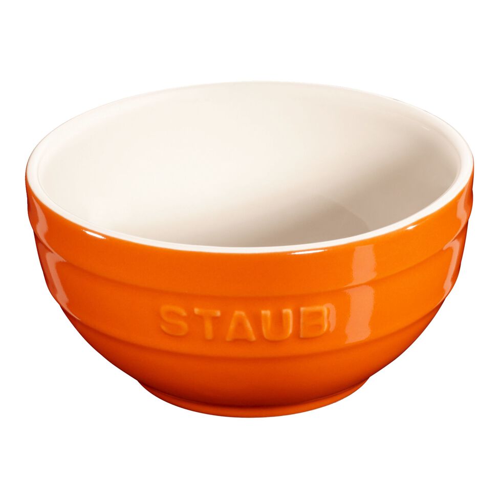 Schüssel 12 cm, Keramik, Orange