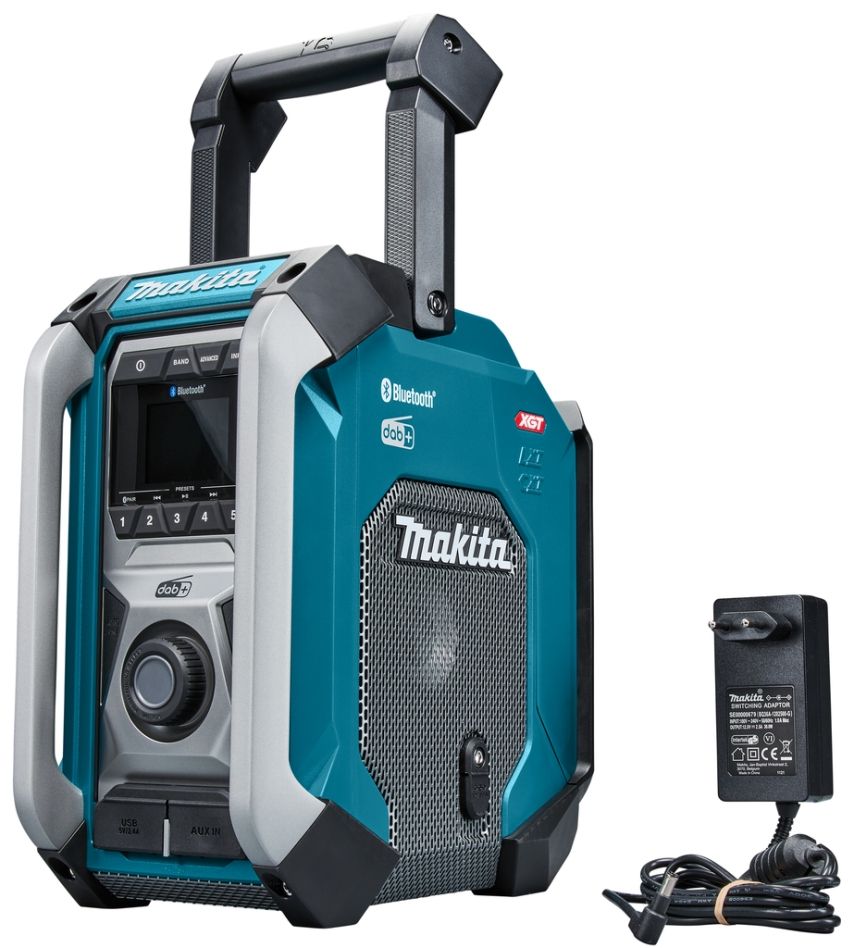 Makita MR007GZ rádió FM DAB/DAB+ Bluetooth 18V/40V max akkumulátorok nélkül és töltőn