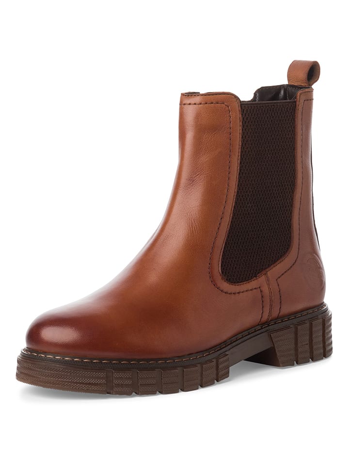 s.Oliver Leder-Boots in Hellbraun günstig kaufen